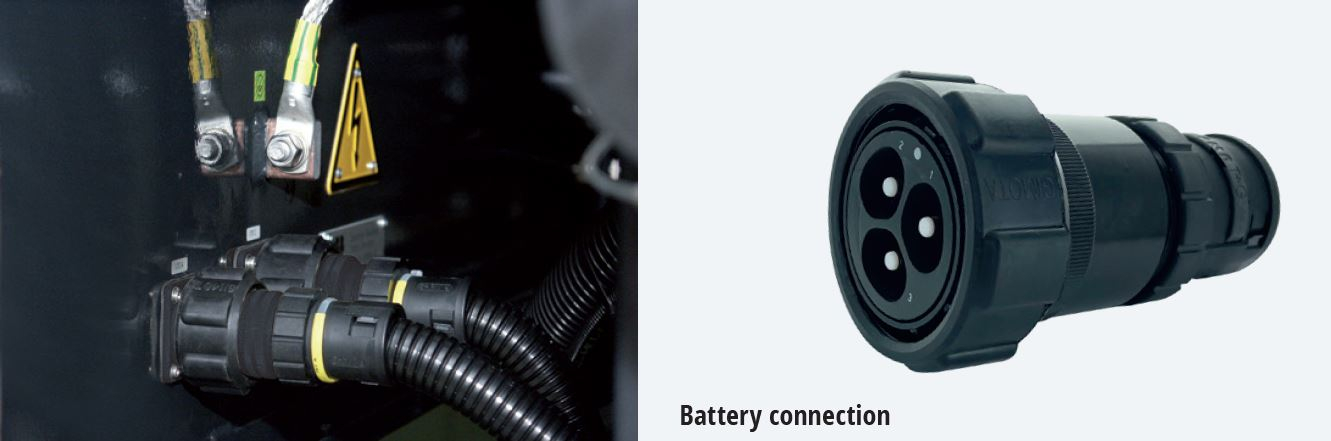 Gimota Circular connectors - battery connection