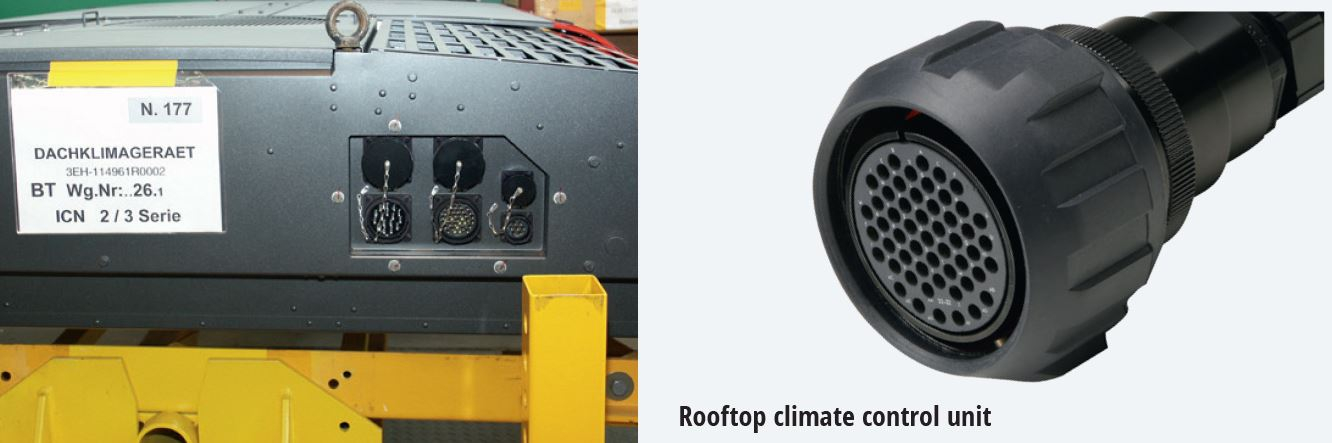 Gimota Circular connectors - rooftop climate control unit